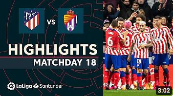 Resumen de Atlético de Madrid vs Real Valladolid (3-0)