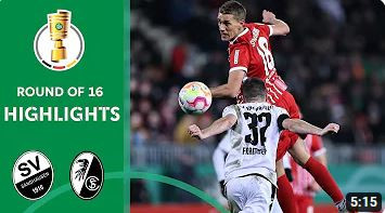 Dream goal from Petersen | SV Sandhausen vs. SC Freiburg 0-2 | Highlights | DFB-Pokal - Round of 16