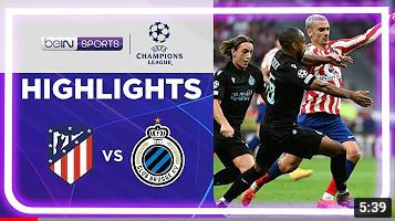 Atlético Madrid 0-0 Club Brugge | Champions League 22/23 Match Highlights
