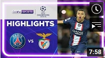 PSG 1-1 Benfica | Champions League 22/23 Match Highlights