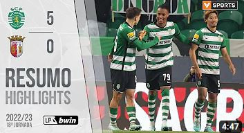 Highlights | Resumo: Sporting 5-0 SC Braga (Liga 22/23 #18)