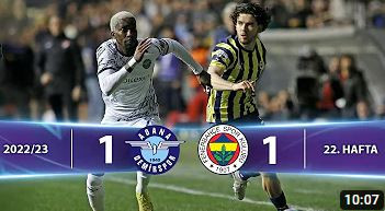 Adana Demirspor - Fenerbahçe (1-1) Highlights/Özet | Spor Toto Süper Lig - 2022/23