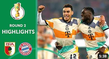 Bayern beat the curse | FC Augsburg vs. FC Bayern München 2-5 | Highlights | DFB-Pokal Round 2