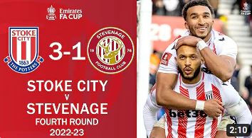 Stoke City v Stevenage | Key Moments | Fourth Round | Emirates FA Cup 2022-23