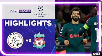 Ajax 0-3 Liverpool | Champions League 22/23 Match Highlights