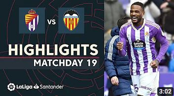 Resumen de Real Valladolid vs Valencia CF (1-0)