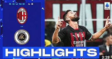 Milan-Spezia 2-1 | Giroud scores acrobatic winner: Goals & Highlights | Serie A 2022/23