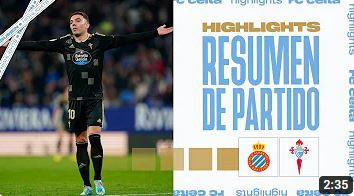 RCD Espanyol - RC Celta (3-1) | Resumen y goles | Copa del Rey