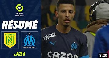 FC NANTES - OLYMPIQUE DE MARSEILLE (0 - 2) - Résumé - (FCN - OM) / 2022-2023