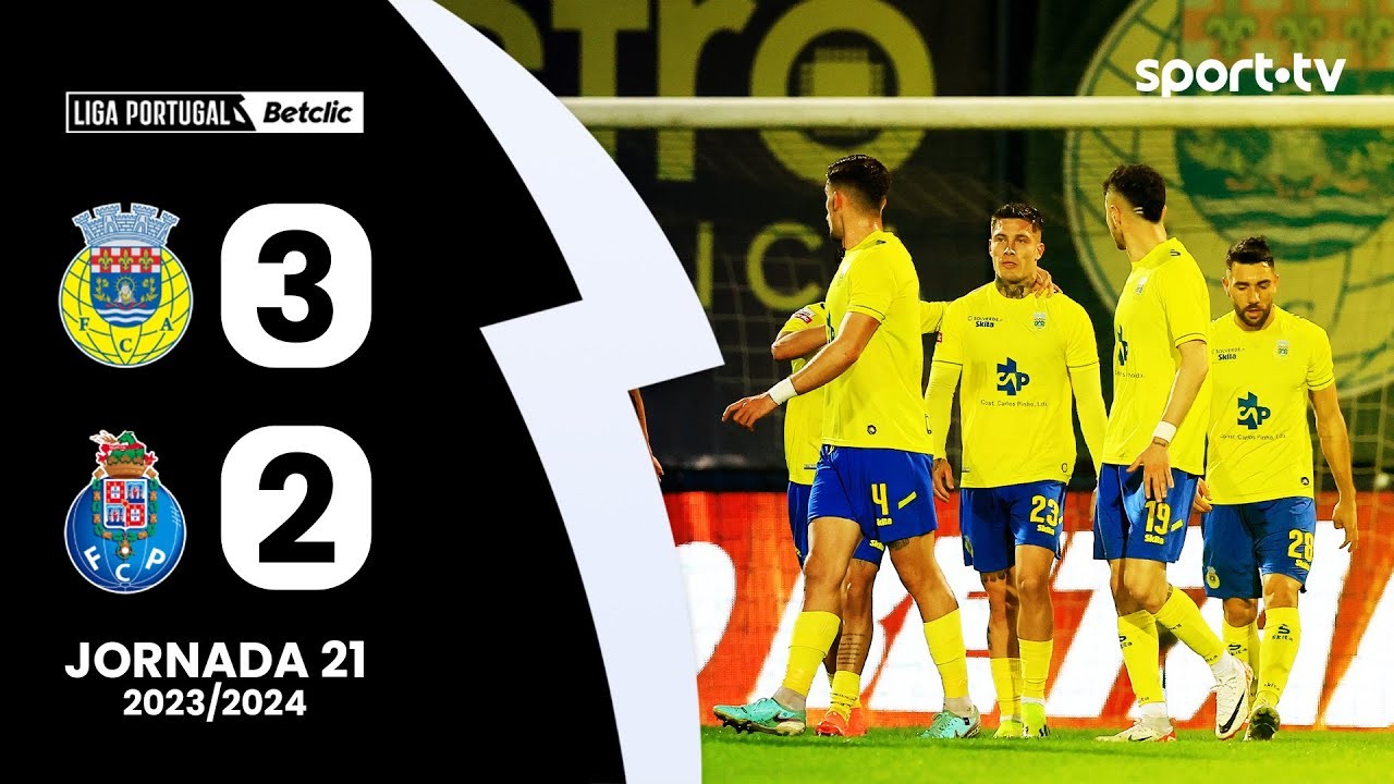 #ไฮไลท์ฟุตบอล [ อารัวก้า 3 - 2 เอฟซี ปอร์โต้ ] ลีกา ซาเกรส โปรตุเกส 2024/13.2.67