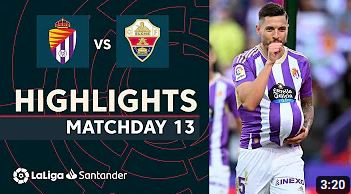 Resumen de Real Valladolid vs Elche CF (2-1)