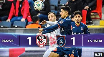 Gaziantep FK - M. Başakşehir (1-1) Highlights/Özet | Spor Toto Süper Lig - 2022/23