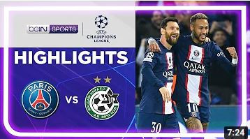 PSG 7-2 Maccabi Haifa | Champions League 22/23 Match Highlights