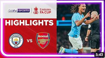 Manchester City 1-0 Arsenal | FA Cup 22/23 Match Highlights