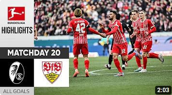 HIGHLIGHTS BUNDESLIGA 2022/23 | SC FREIBURG - STUTTGART | ALL GOALS MATCHDAY 20